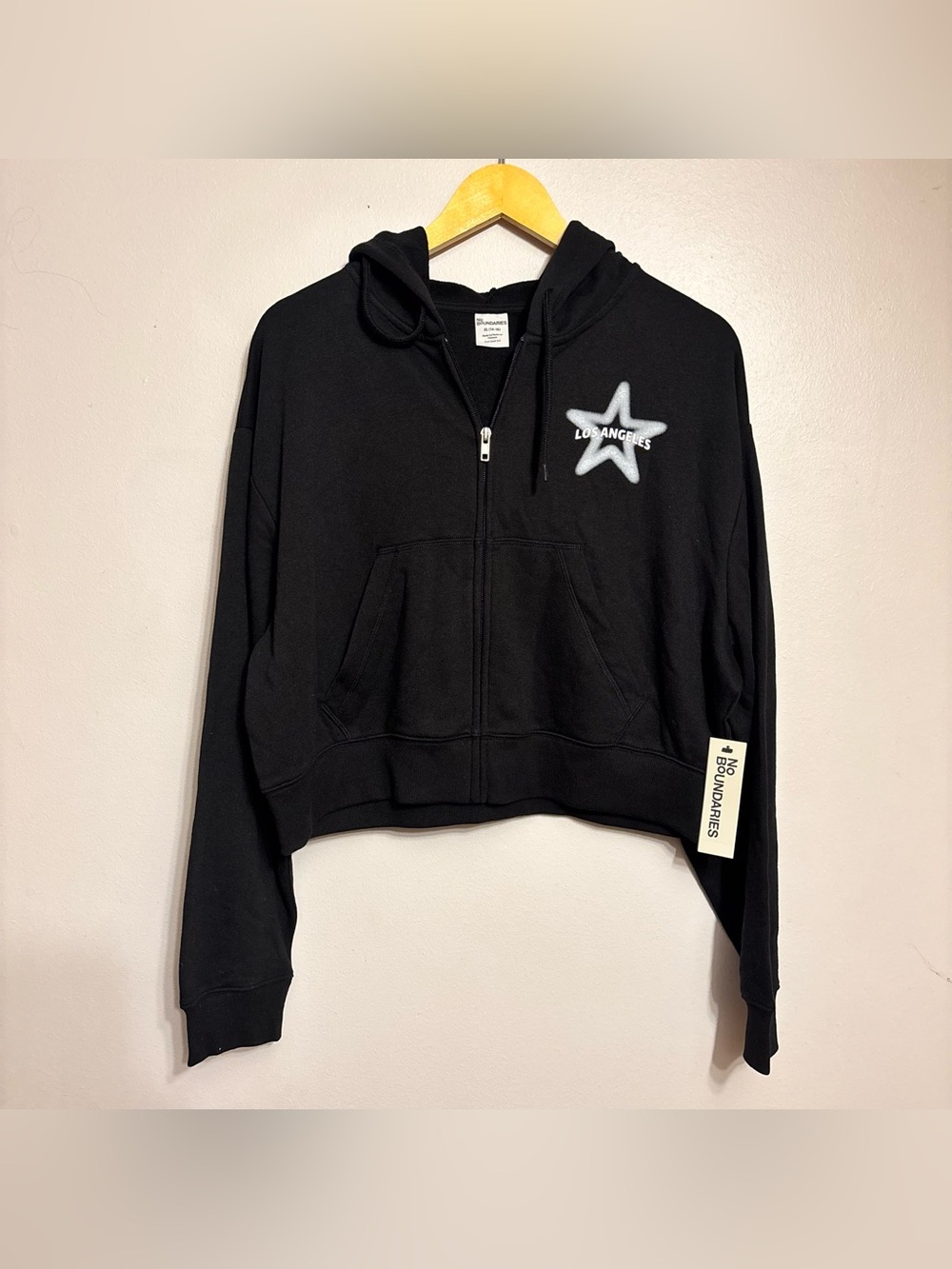 Cropped Black Hoodie